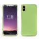 Lederschutzhülle Apple iPhone X - Vert olive ( Nappa - Pantone 578U ) 