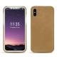 Lederschutzhülle Apple iPhone X - Sable vintage ( Roughtcut - Gaucho#57254 ) 