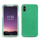 Lederschutzhülle Apple iPhone X - Menthe vintage ( Pantone 562C ) 