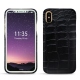 硬质真皮保护套 Apple iPhone X - Crocodile nero