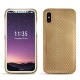 Coque cuir Apple iPhone X - Serpent sabbia