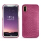 Capa em pele Apple iPhone X - Serpent ciclamino