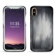 Lederschutzhülle Apple iPhone X - Gris Patine