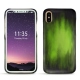 Custodia in pelle Apple iPhone X - Vert Patine