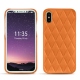 Capa em pele Apple iPhone X - Orange - Couture ( Nappa - Pantone 1495U ) 