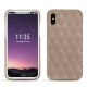Lederschutzhülle Apple iPhone X - Taupe vintage - Couture