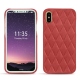 Apple iPhone X leather cover - Cerise vintage - Couture