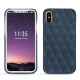 Capa em pele Apple iPhone X - Jean vintage - Couture