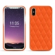 Capa em pele Apple iPhone X - Orange fluo - Couture