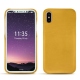 Capa em pele Apple iPhone X - Jaune soulèu