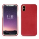Lederschutzhülle Apple iPhone X - Rouge troupelenc