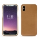 Coque cuir Apple iPhone X - Castan esparciate