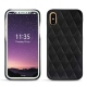 Capa em pele Apple iPhone X - Negre poudro - Couture