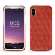 硬质真皮保护套 Apple iPhone X - Arange clouquié - Couture