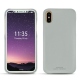 Funda de piel Apple iPhone X - Gris PU