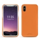 Capa em pele Apple iPhone X - Orange PU