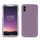 Lederschutzhülle Apple iPhone X - Lilas PU