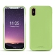 Capa em pele Apple iPhone X - Vert olive PU