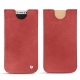 가죽 커버 Apple iPhone X - Cerise vintage ( Pantone 185C ) 