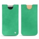 Apple iPhone X leather pouch - Menthe vintage ( Pantone 562C ) 
