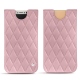 가죽 커버 Apple iPhone X - Rose - Couture ( Nappa - Pantone 2365C ) 