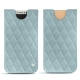Lederschutzhülle Apple iPhone X - Bleu ciel - Couture ( Nappa - Pantone 277C ) 