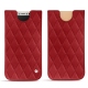 Custodia in pelle Apple iPhone X - Rouge - Couture ( Nappa - Pantone 199C ) 