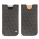 Lederschutzhülle Apple iPhone X - Anthracite - Couture ( Pantone 424C ) 