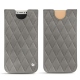 가죽 커버 Apple iPhone X - Acier vintage - Couture
