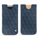 Pochette cuir Apple iPhone X - Jean vintage - Couture