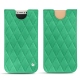 Custodia in pelle Apple iPhone X - Menthe vintage - Couture