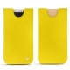 가죽 커버 Apple iPhone X - Jaune fluo