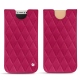 Lederschutzhülle Apple iPhone X - Rose fluo - Couture