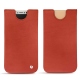 Apple iPhone X leather pouch - Arange clouquié