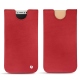 Apple iPhone X leather pouch - Rouge troupelenc
