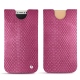 Pochette cuir Apple iPhone X - Serpent ciclamino