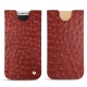 Capa em pele Apple iPhone X - Autruche ciliegia