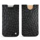 Capa em pele Apple iPhone X - Autruche nero