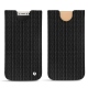 Pochette cuir Apple iPhone X - Abaca nero