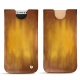 Pochette cuir Apple iPhone X - Doré Patine