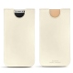 가죽 커버 Apple iPhone X - Blanc PU
