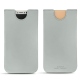 Pochette cuir Apple iPhone X - Gris PU