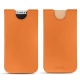 Apple iPhone X leather pouch - Orange PU