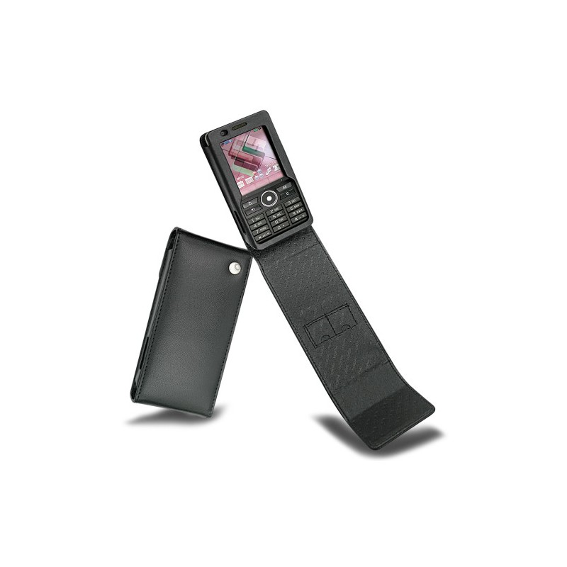 レザーケース Sony Ericsson G900  - Noir ( Nappa - Black ) 