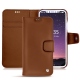 Housse cuir Apple iPhone X - Marron ( Nappa - Pantone 1615C ) 