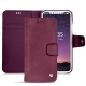 Custodia in pelle Apple iPhone X - Prune vintage ( Pantone 512C ) 