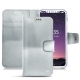 Housse cuir Apple iPhone X - Platinium ( Pantone 877C ) 