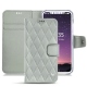 Capa em pele Apple iPhone X - Gris - Couture ( Nappa - Pantone W428C ) 