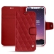 Housse cuir Apple iPhone X - Rouge - Couture ( Nappa - Pantone 199C ) 