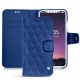 Housse cuir Apple iPhone X - Bleu océan - Couture ( Nappa - Pantone 293C ) 